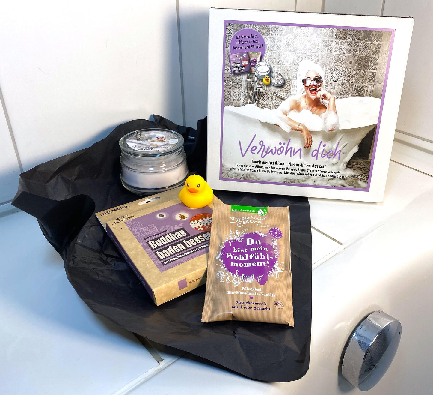 Verwöhn Dich Box – Die Badewannenbox für entspannte Auszeiten