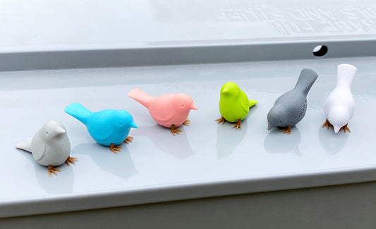 Vögel Sitzend Magnete  (Recycelter Kunstoff)