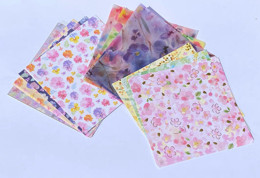 Origami Papier verschiedene Muster