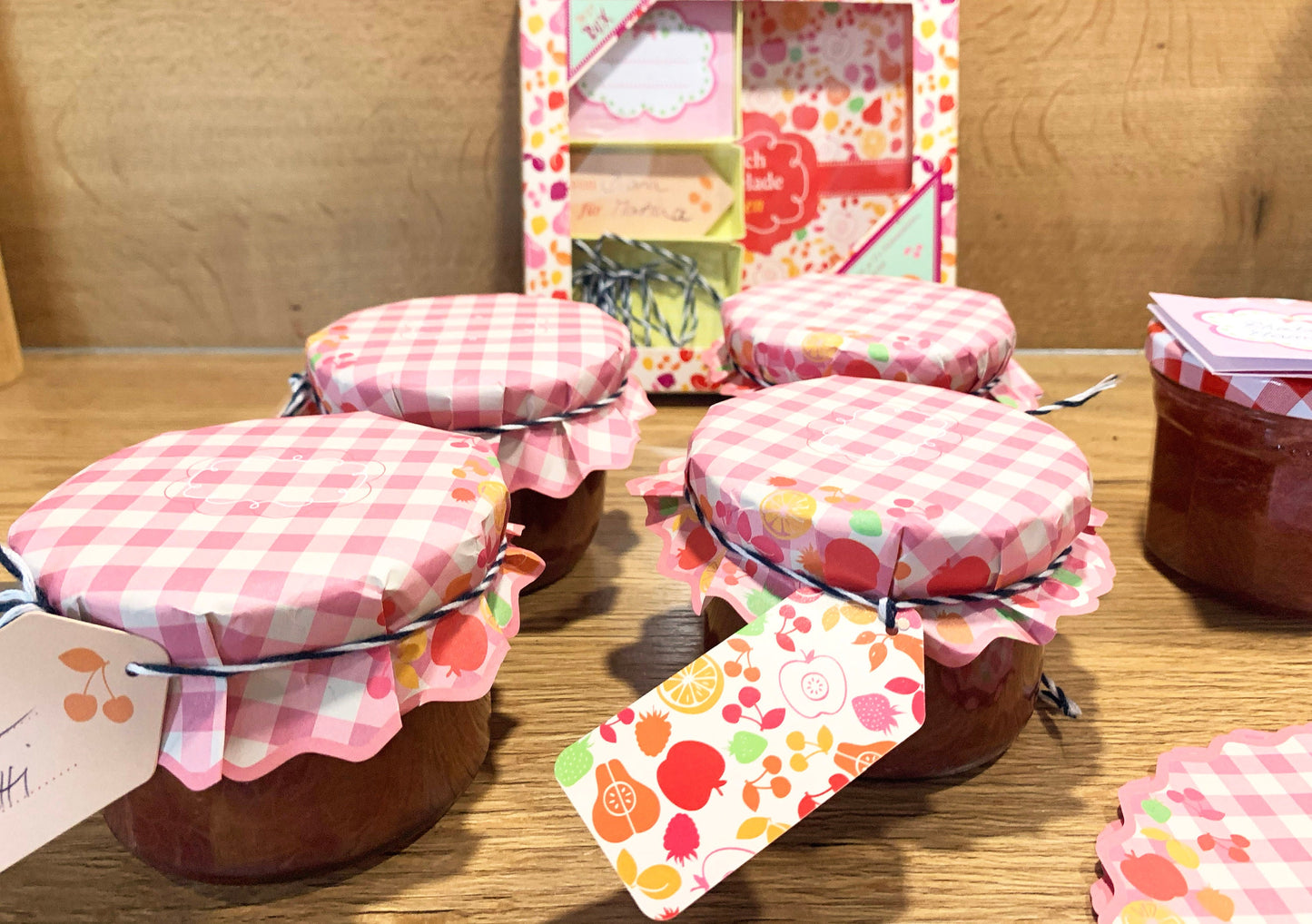 Marmeladen Label Set „Geschenkbox“ – Für Selbstgemachtes mit Stil