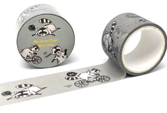 Waschbär Raccoon - Washi Tape / Masking Tape