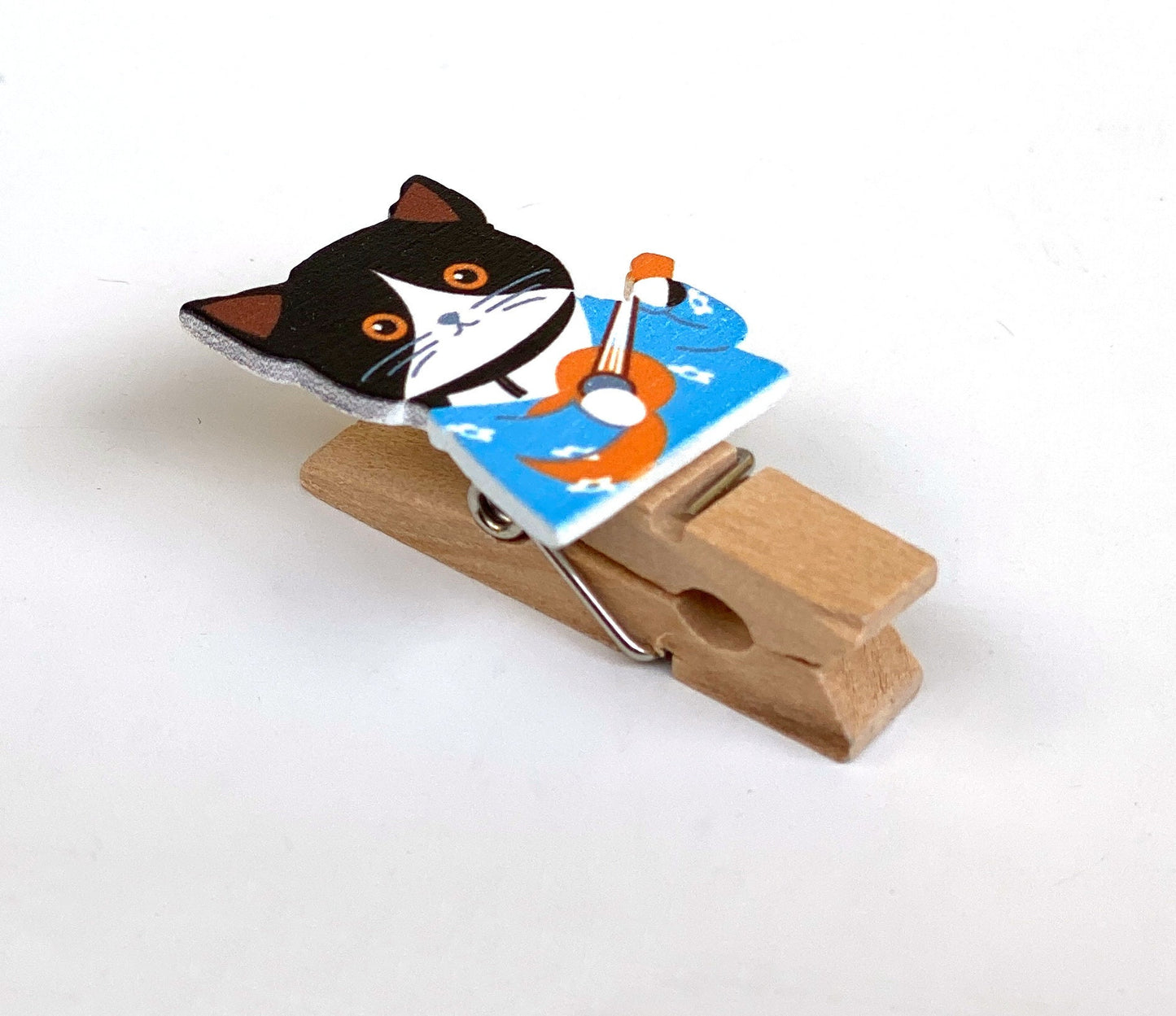 Music Cats Weihnachten - Clip Holzklammern Miniklammern, 10er Set