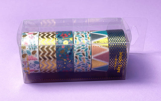 6er Set - Glanz Washi Tape