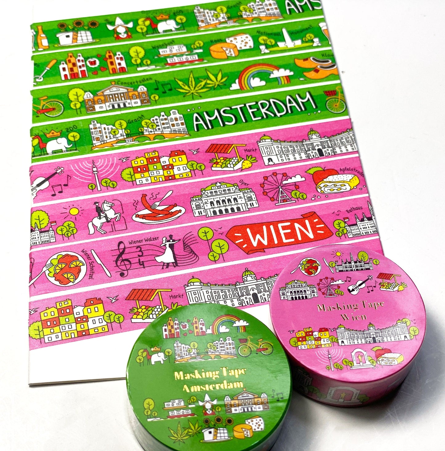 AMSTERDAM City Tapes - Washi Tape / Masking Tape