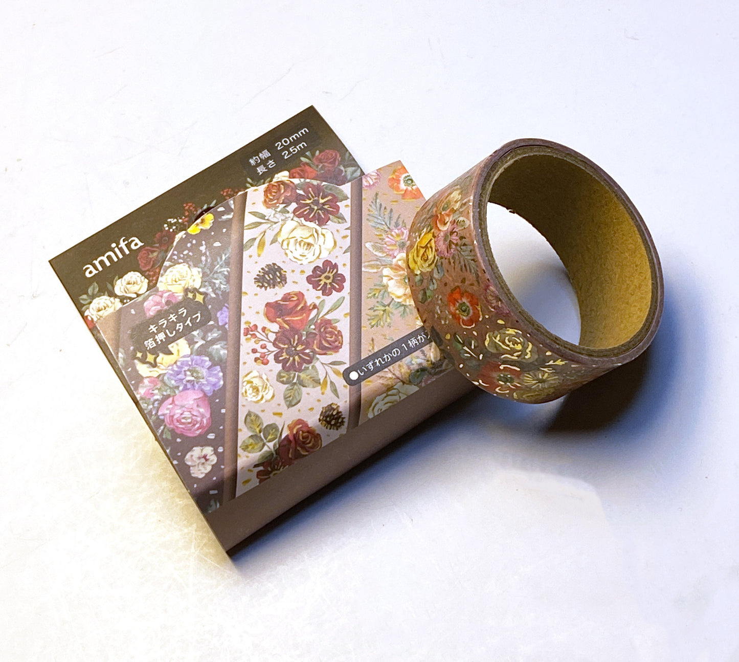 Rosen mit Silber / Gold, Washi Tape/Masking Tape 20mm x 2,5m