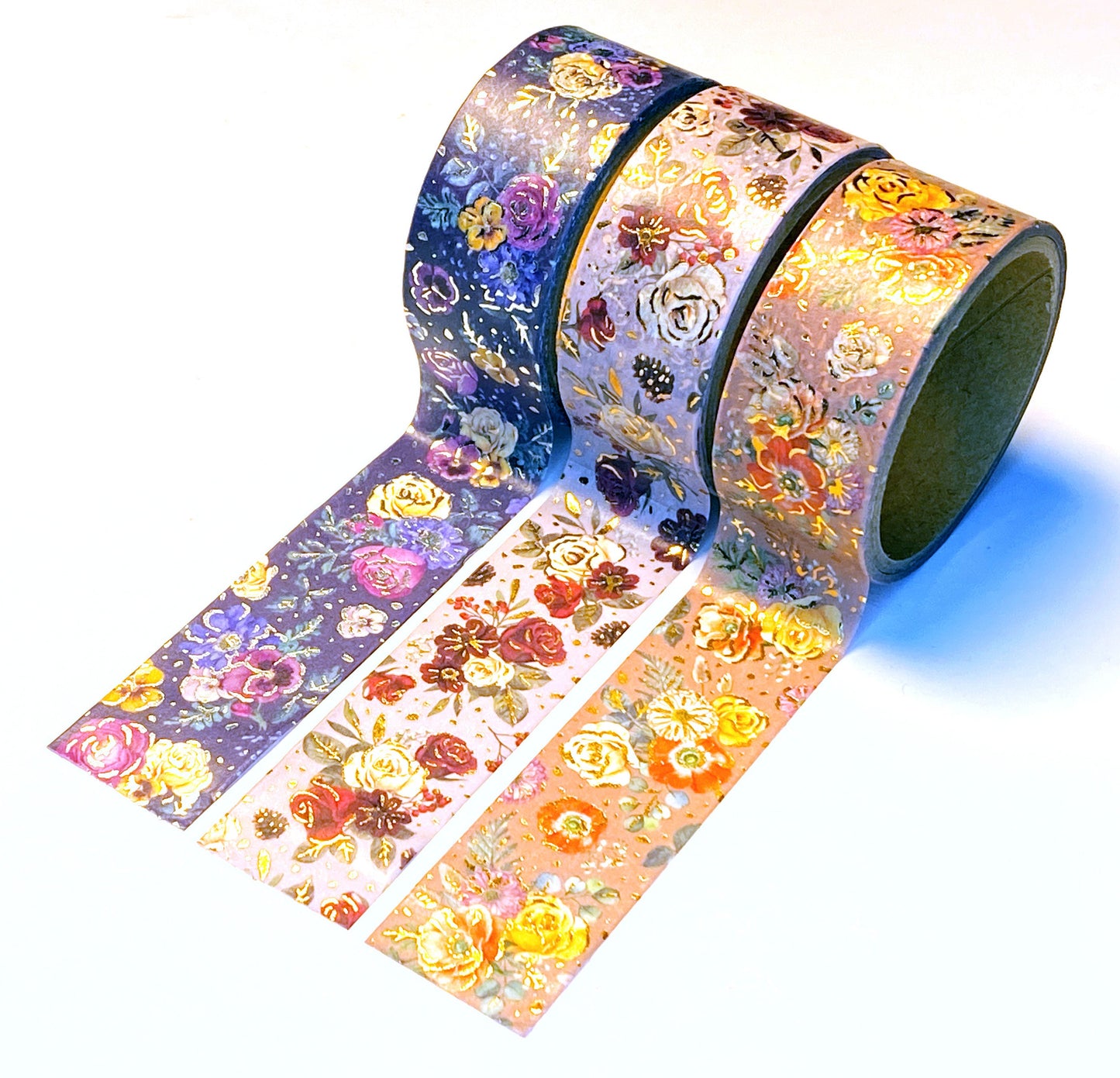 Rosen mit Silber / Gold, Washi Tape/Masking Tape 20mm x 2,5m