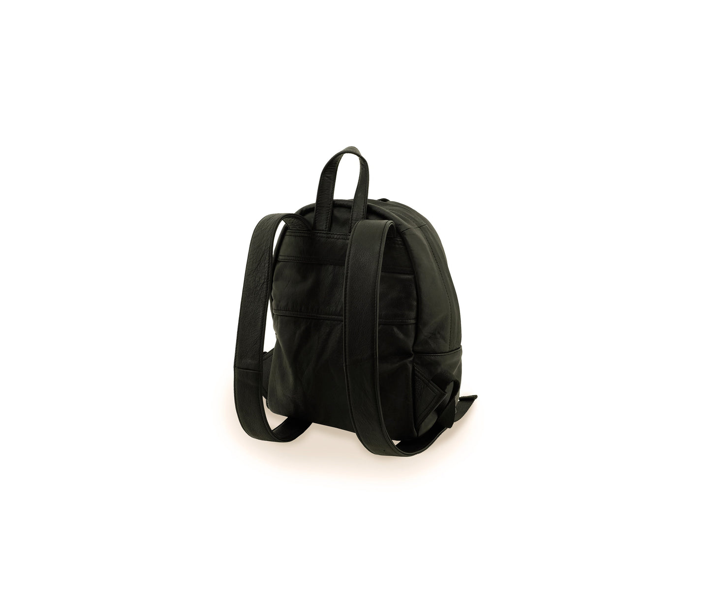 Rucksack aus recycelten Lederjacken