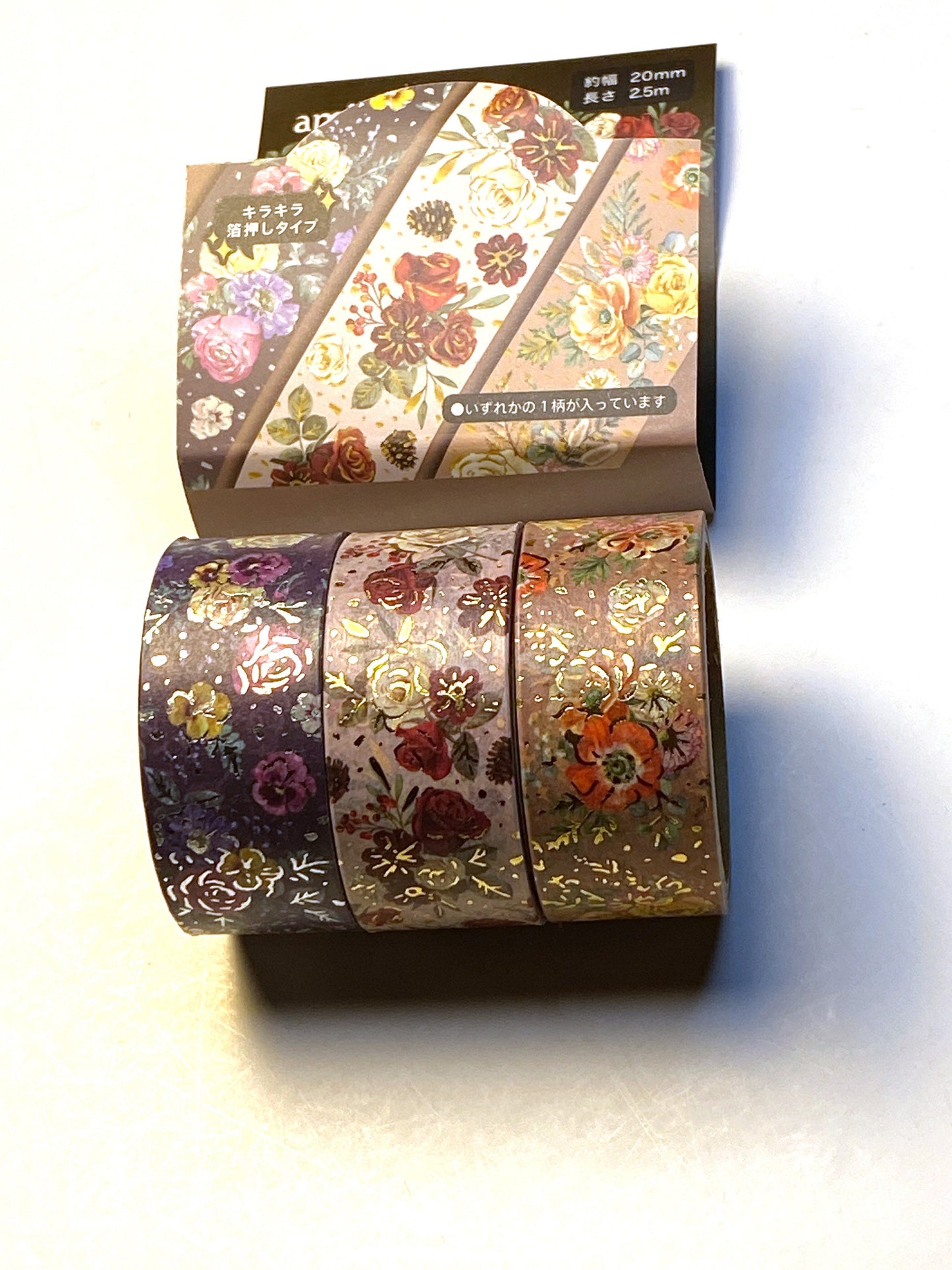 Rosen mit Silber / Gold, Washi Tape/Masking Tape 20mm x 2,5m