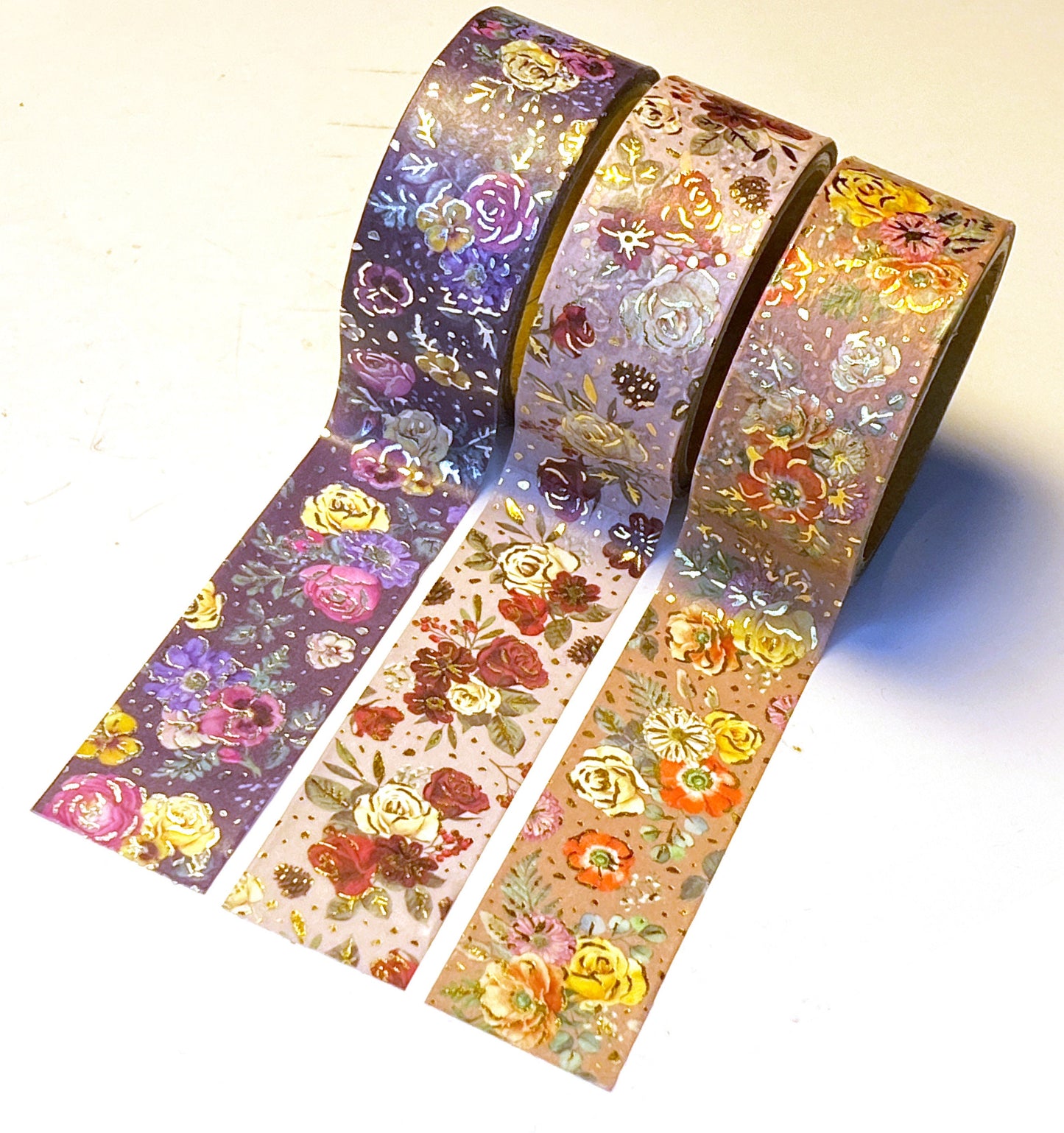 Rosen mit Silber / Gold, Washi Tape/Masking Tape 20mm x 2,5m