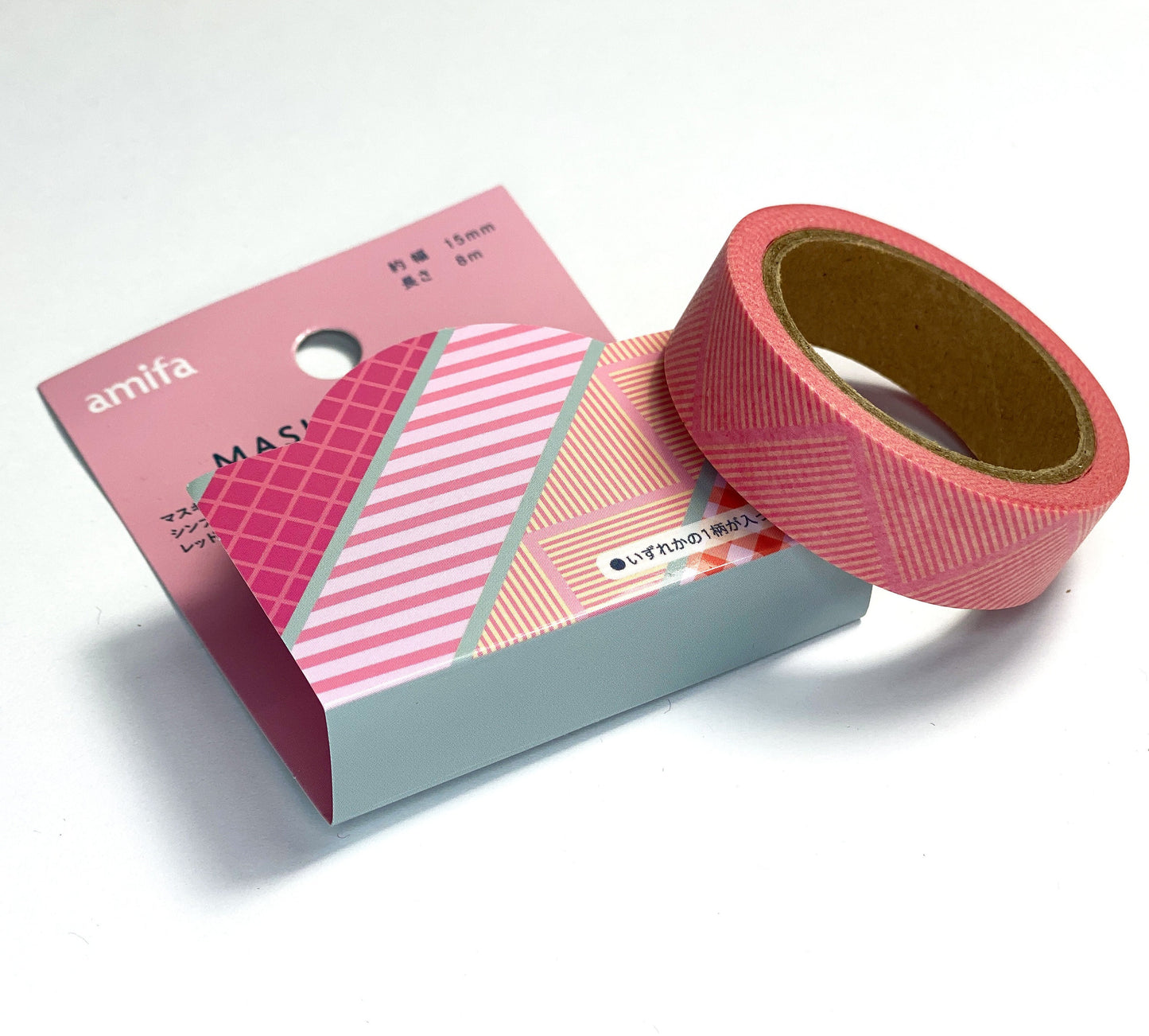 Rote Muster Washi Tape 15mm x 8m