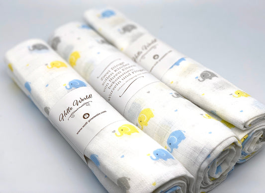 Musselintuch Elefanten