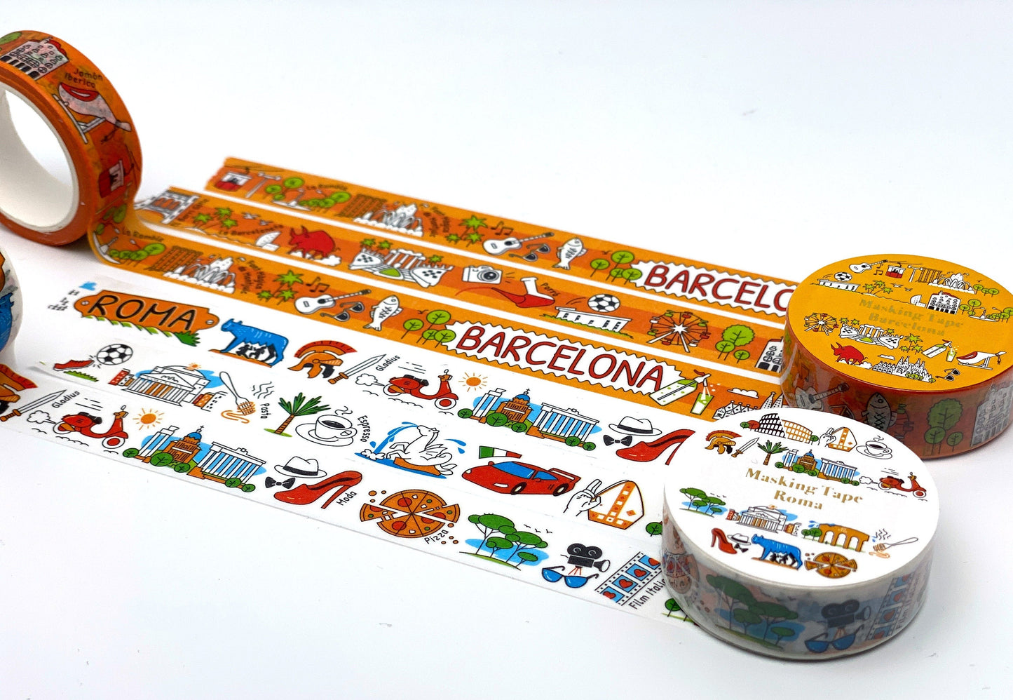 Rom  City Tapes , Washi Tape/Masking Tape 7M x 15mm