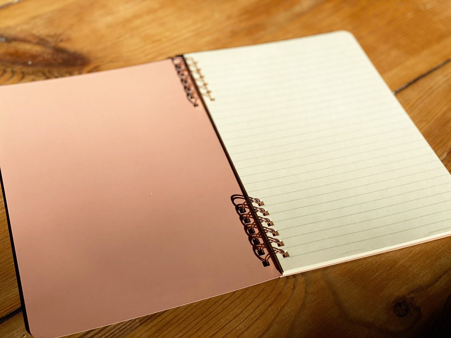 Notizheft A5 liniert - William Morris Muster - Ringheftung