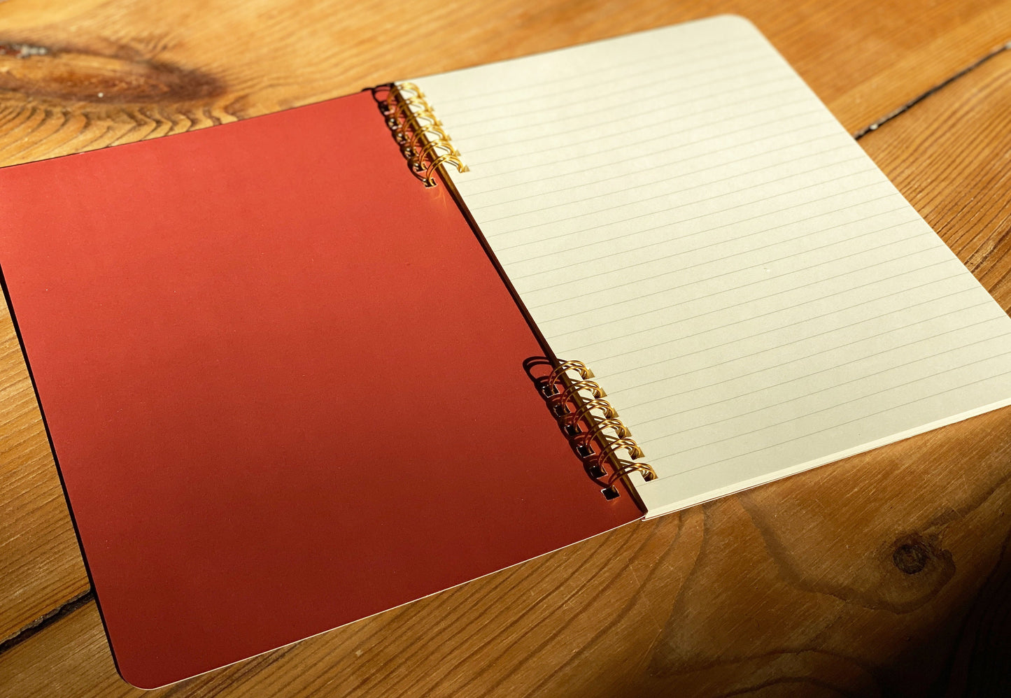 Notizheft A5 liniert - William Morris Muster - Ringheftung