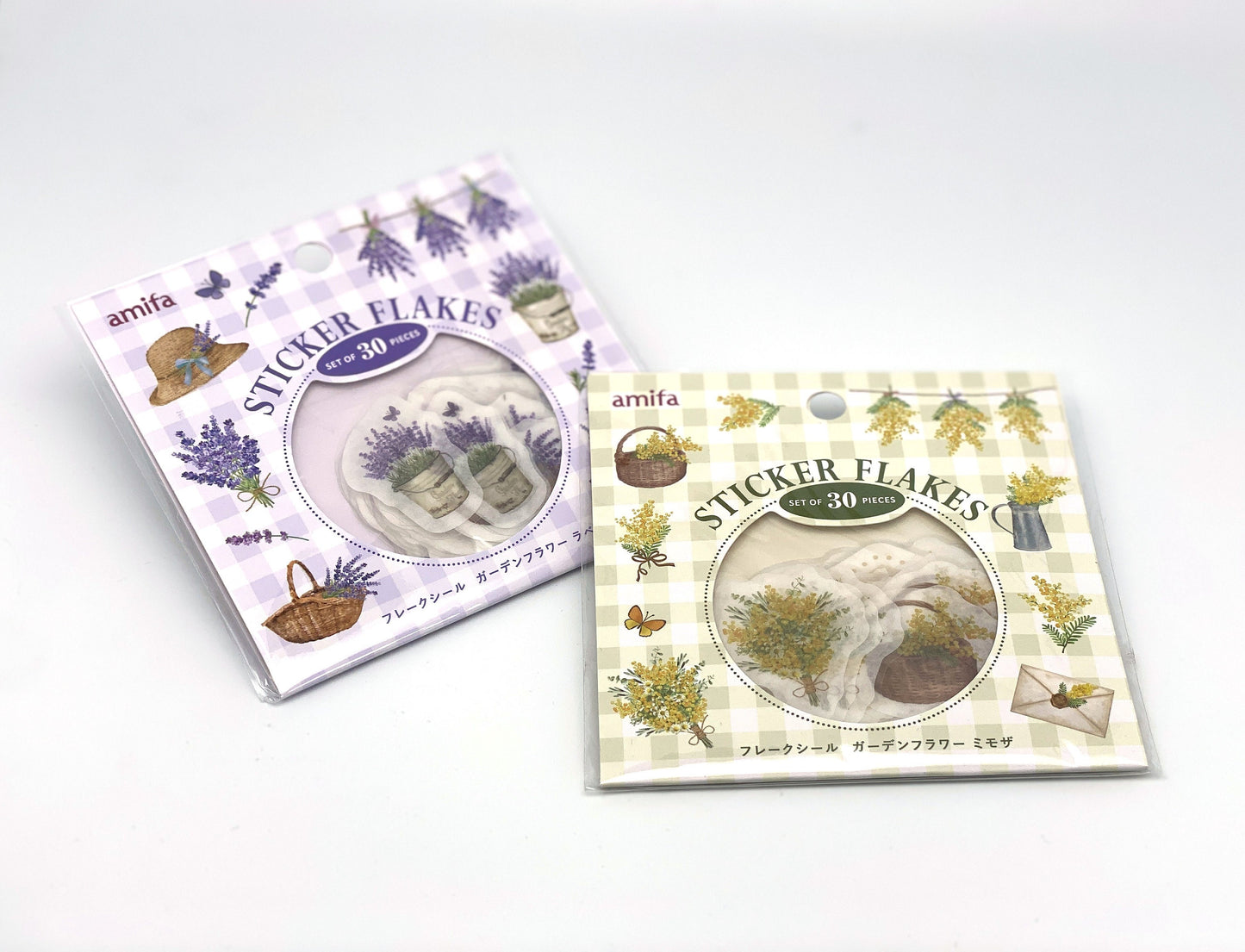 Lavendel / Akazie Sticker, Etiketten Aufkleber