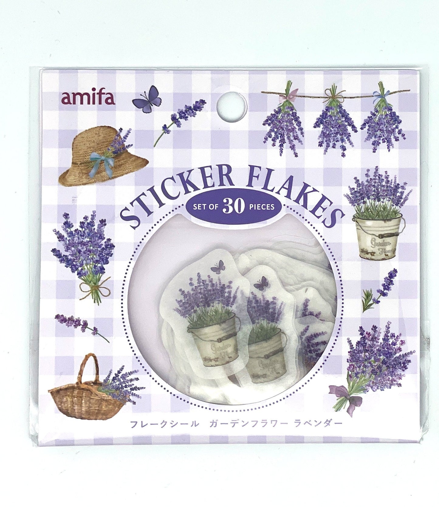 Lavendel / Akazie Sticker, Etiketten Aufkleber