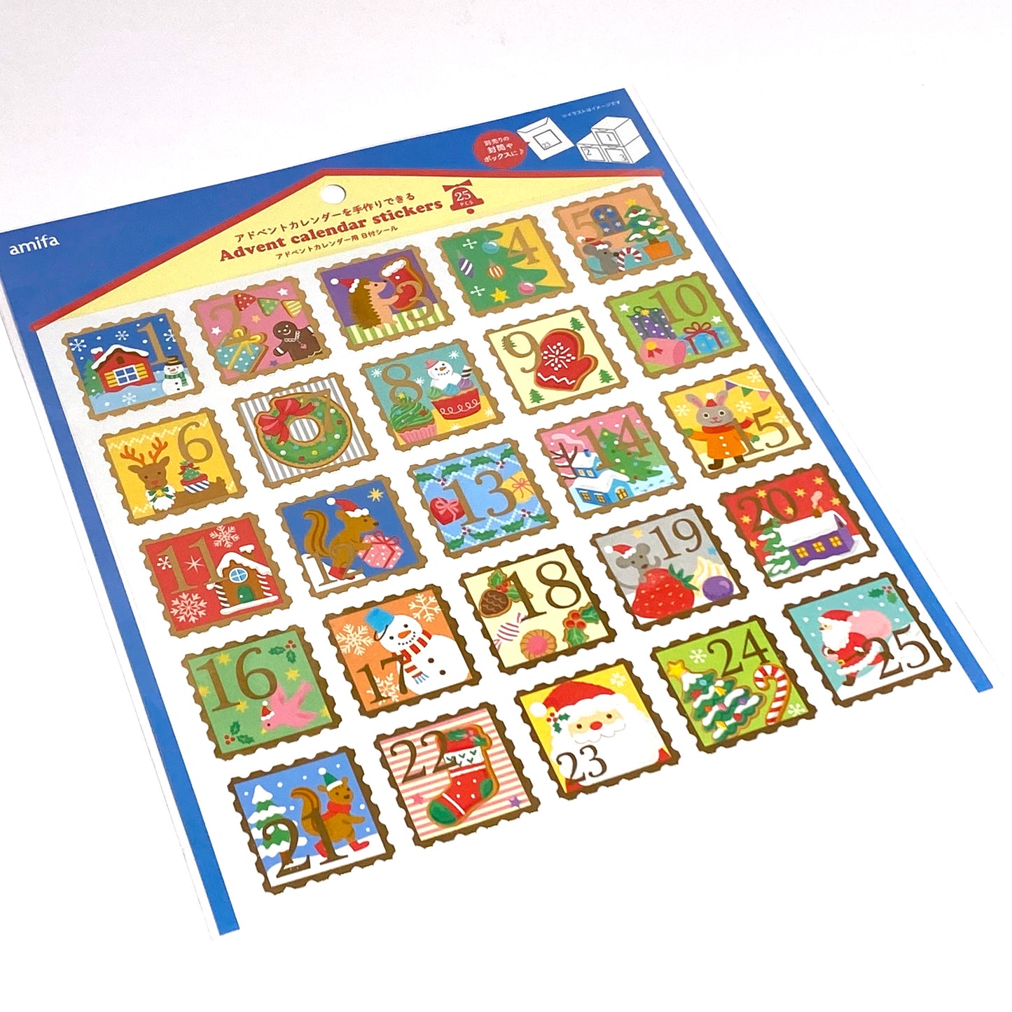 🎄 Adventskalender Aufkleber – 24 Zahlenaufkleber für deinen DIY Adventskalender 🎅