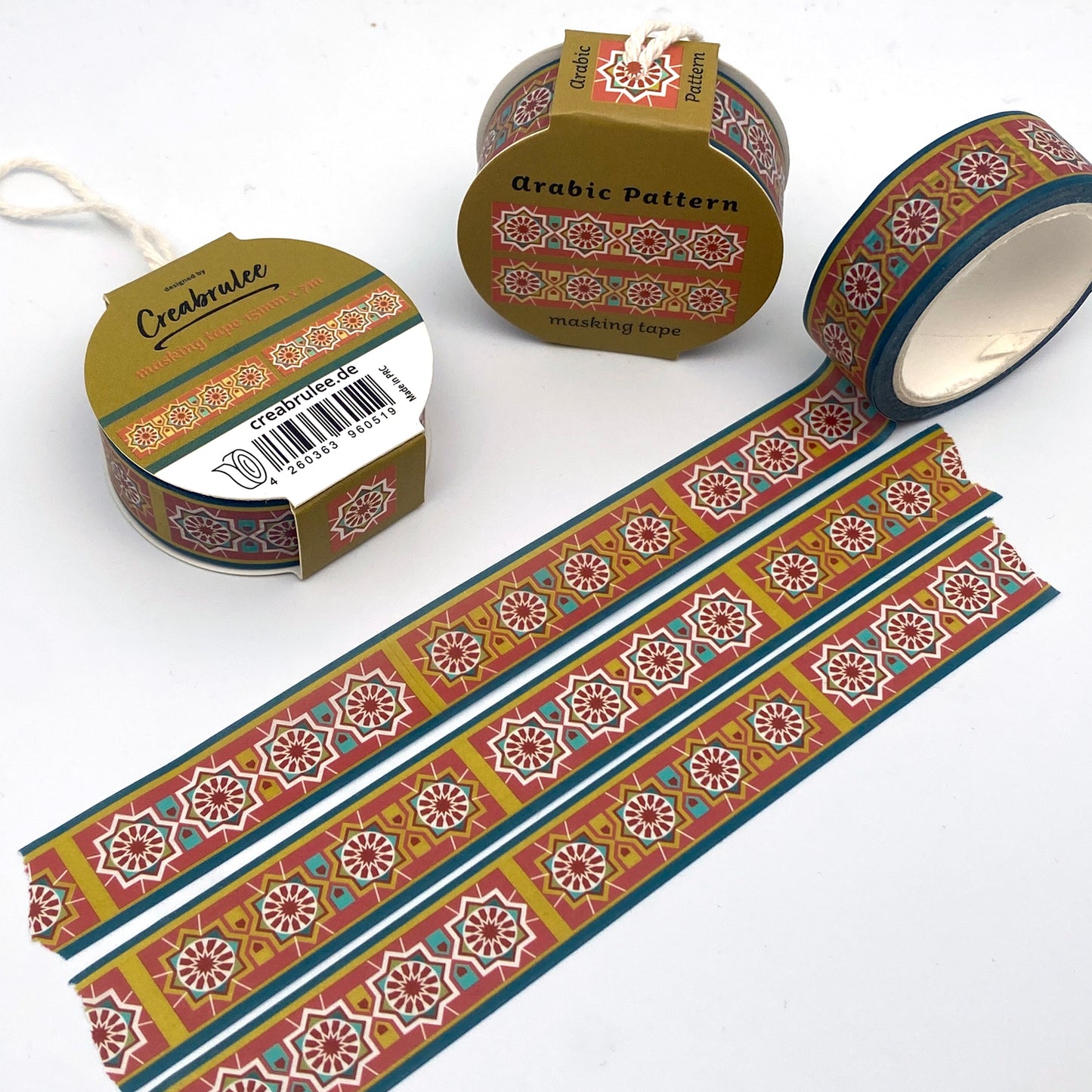 Arabic Pattern, Washi Tape/Masking Tape 15mm