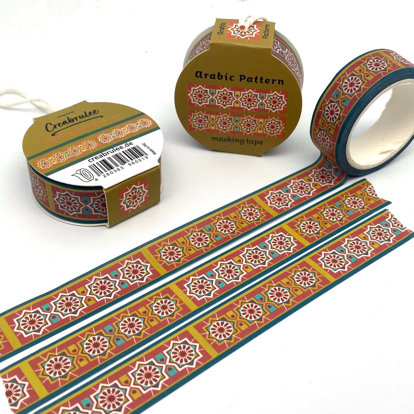 Arabic Pattern, Washi Tape/Masking Tape 15mm