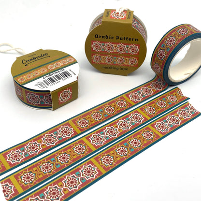 Arabic Pattern, Washi Tape/Masking Tape 15mm