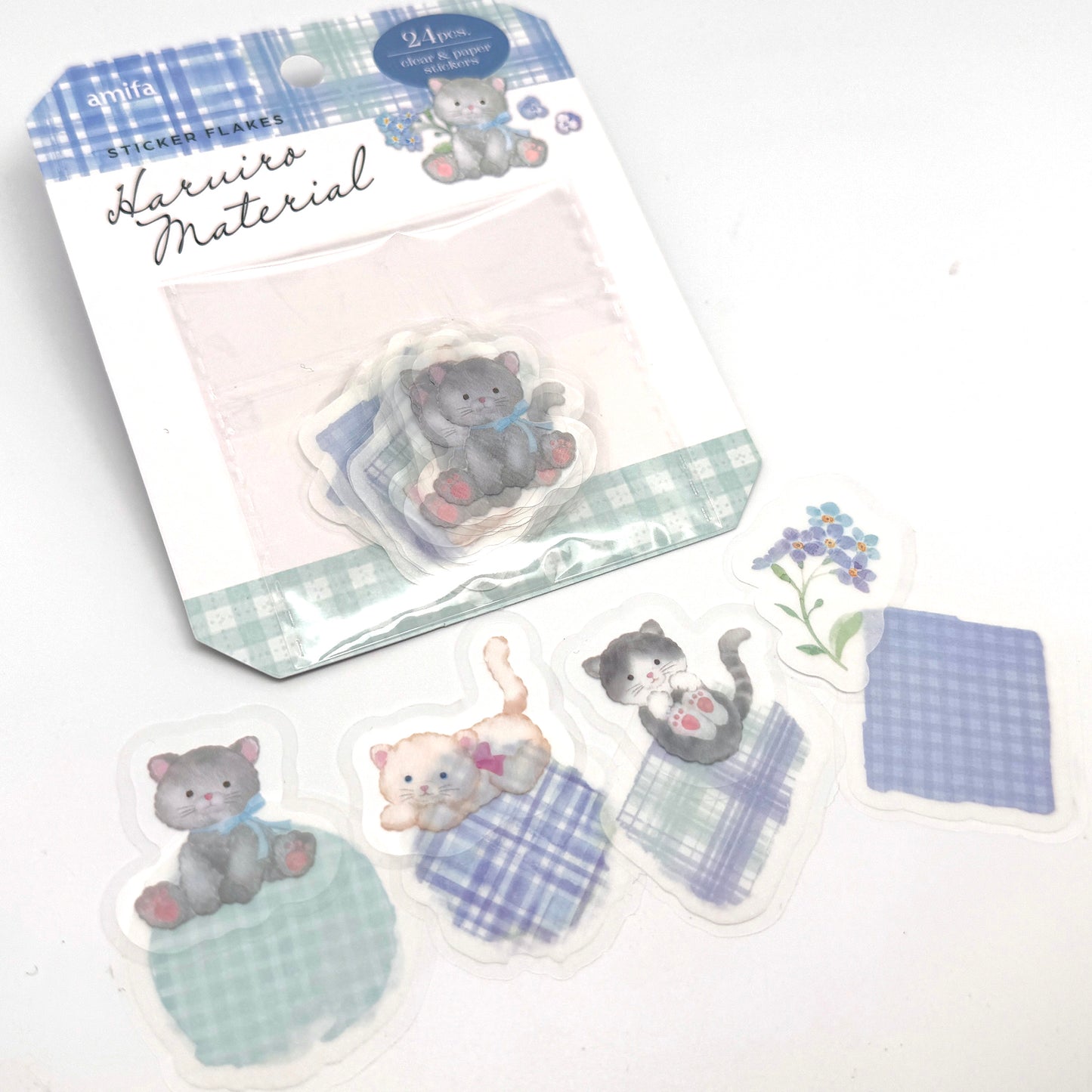 Katze / Hund/ Hasen - Folienaufkleber /Washi EtikettenSticker