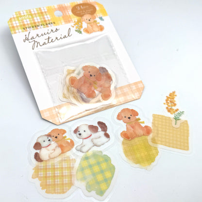 Katze / Hund/ Hasen - Folienaufkleber /Washi EtikettenSticker