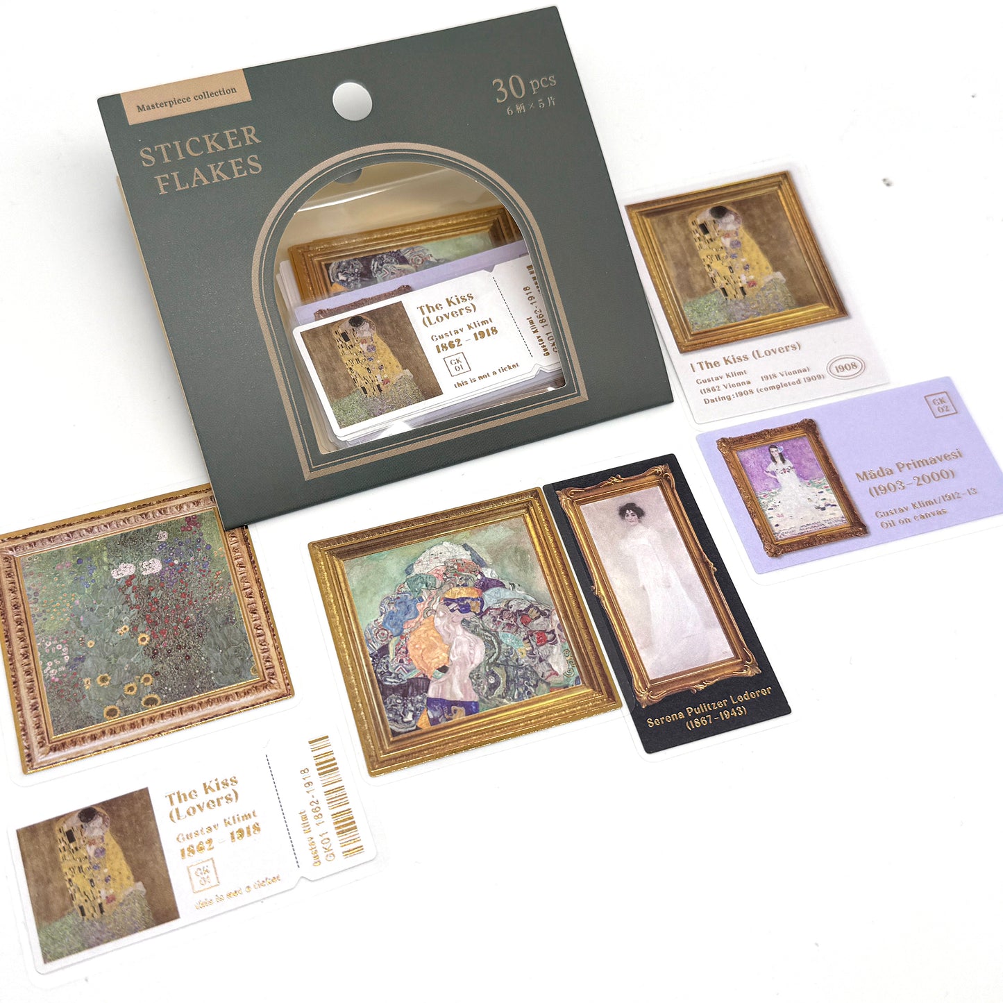 Klimt/Schiele – Papiersticker/-Aufkleber