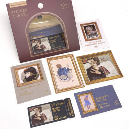 Klimt/Schiele – Papiersticker/-Aufkleber