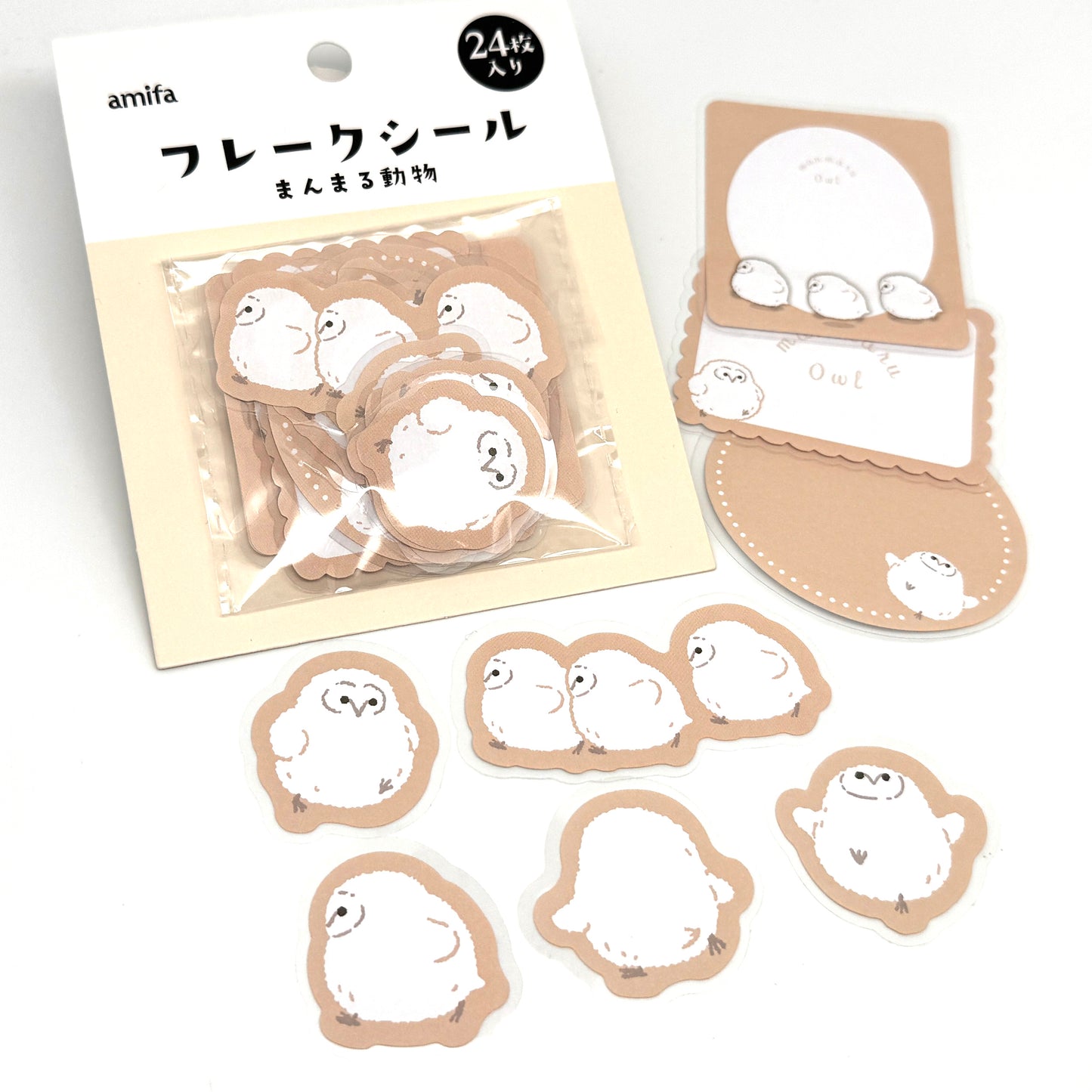 Eulen / Robben / Hasen - Papieraufkleber /EtikettenSticker