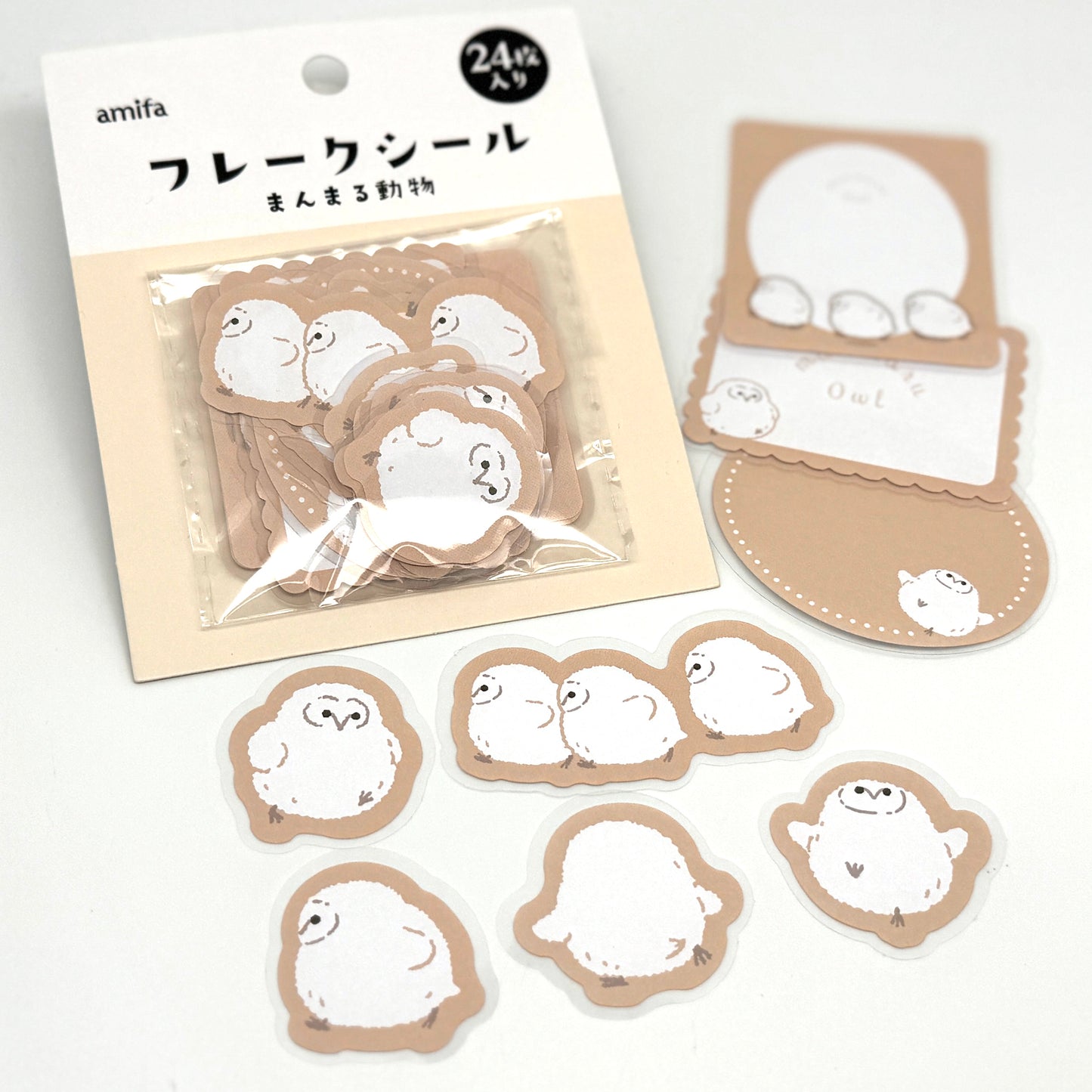 Eulen / Robben / Hasen - Papieraufkleber /EtikettenSticker