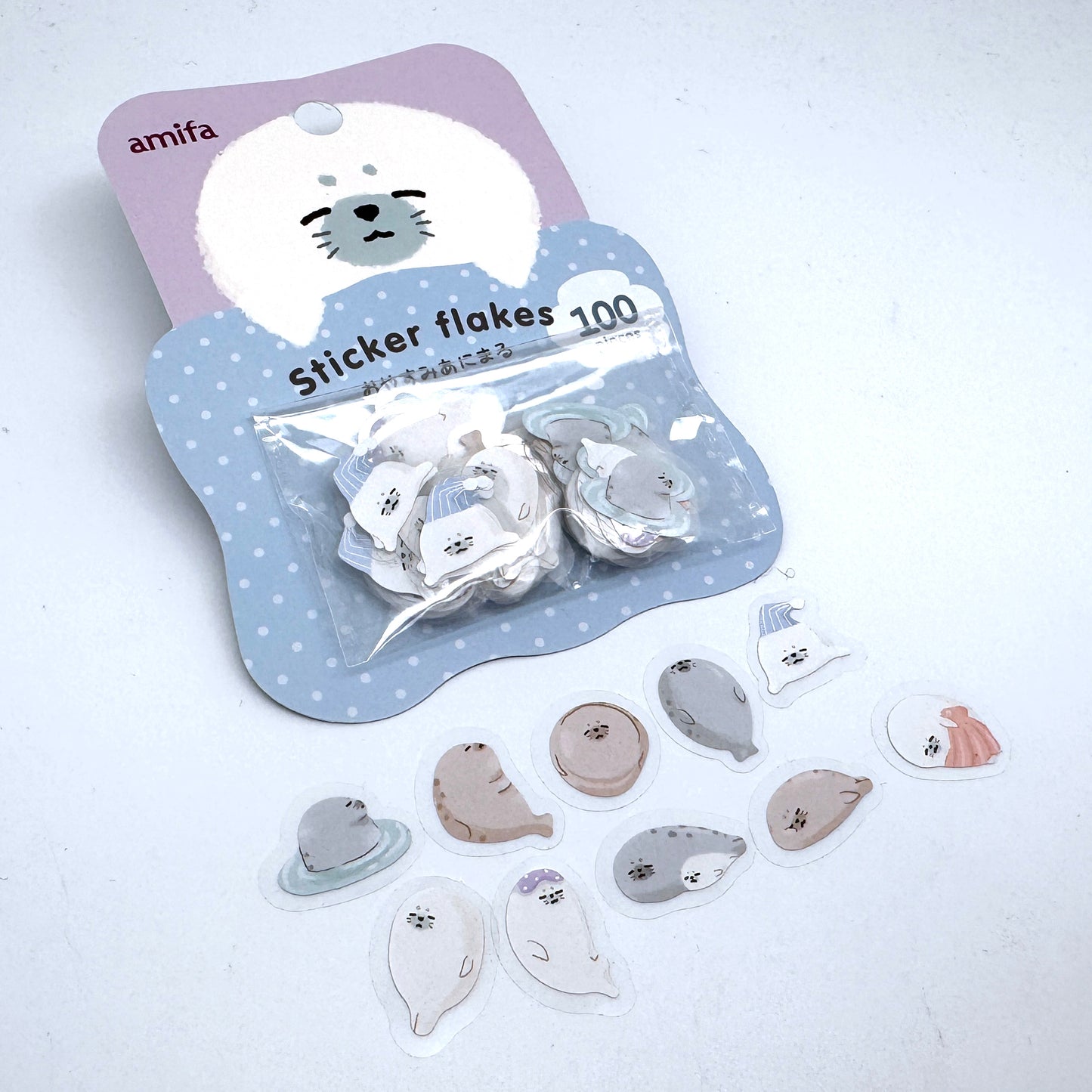 Tier-Sets Katzen, Bären, Pandas, Robben - Aufkleber / Sticker