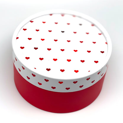 Runde Box mit Herzen - Paper Tube