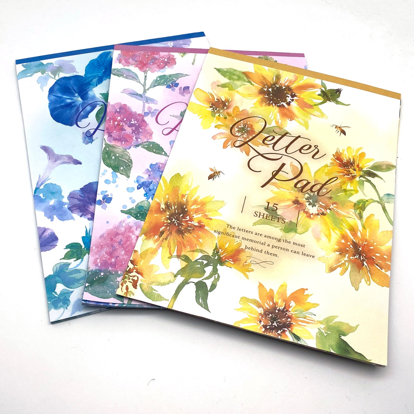 Block mit Briefpapier A5 – Blumenmuster Prunkwinden