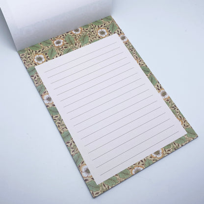 Block mit Briefpapier A5 – William Morris