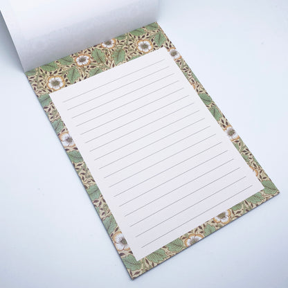 Block mit Briefpapier A5 – William Morris