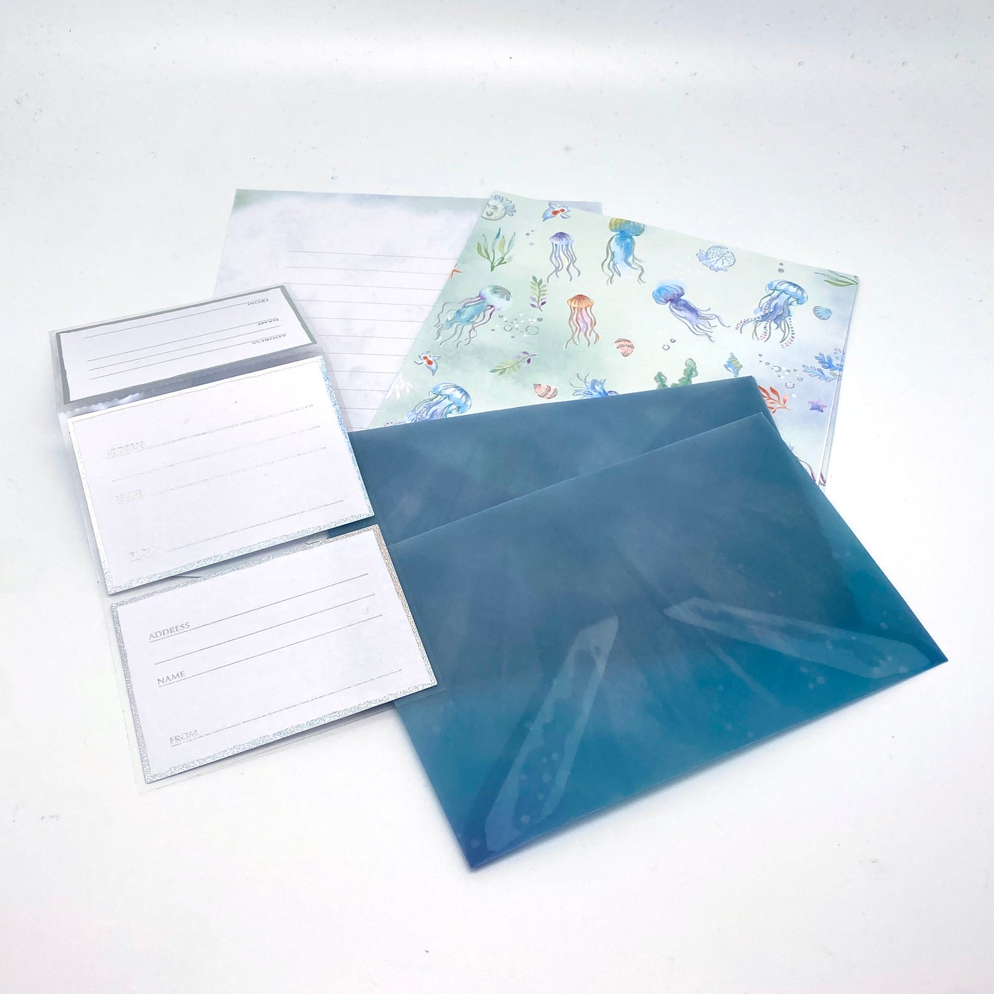 Briefpapier Set - Meerestiere