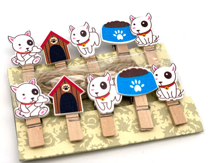 Holzklammern  Hunde (10er Set)