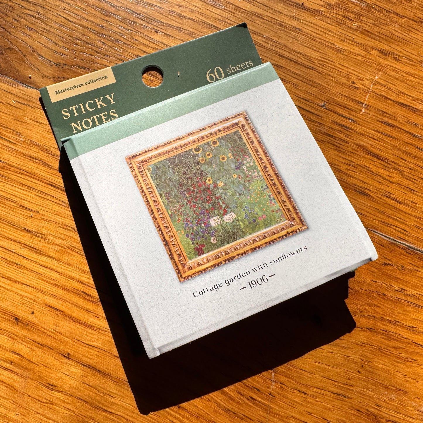 Art Sticky Notes Set – Klimt The Kiss, Munch The Scream, Cottage Garden, Portrait Ida Roessler – Haftnotizen Block