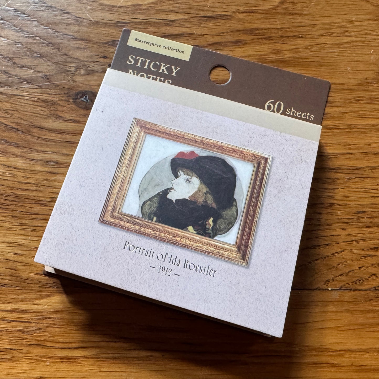 Art Sticky Notes Set – Klimt The Kiss, Munch The Scream, Cottage Garden, Portrait Ida Roessler – Haftnotizen Block