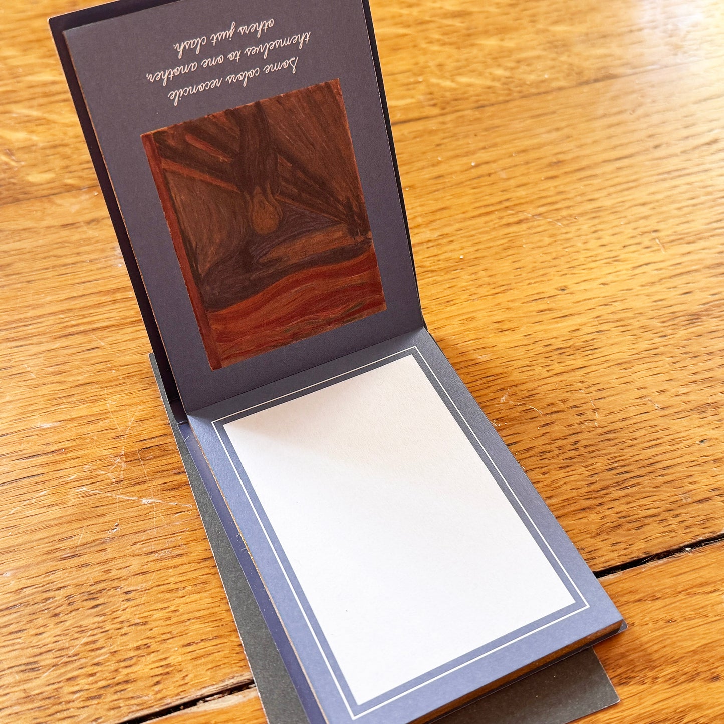 Art Sticky Notes Set – Klimt The Kiss, Munch The Scream, Cottage Garden, Portrait Ida Roessler – Haftnotizen Block