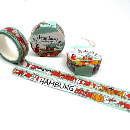 HAMBURG City Tapes - Washi Tape / Masking Tape (neue Verpackung)