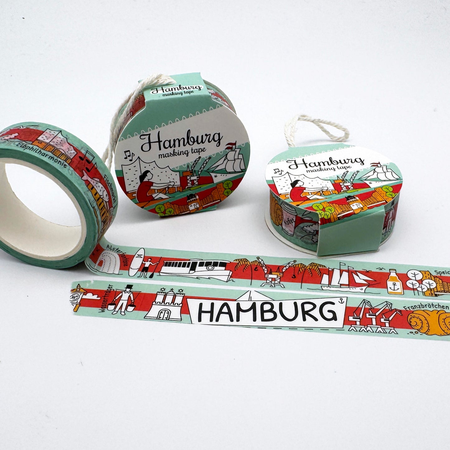 HAMBURG City Tapes - Washi Tape / Masking Tape (neue Verpackung)