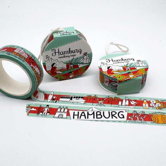 HAMBURG City Tapes - Washi Tape / Masking Tape (neue Verpackung)