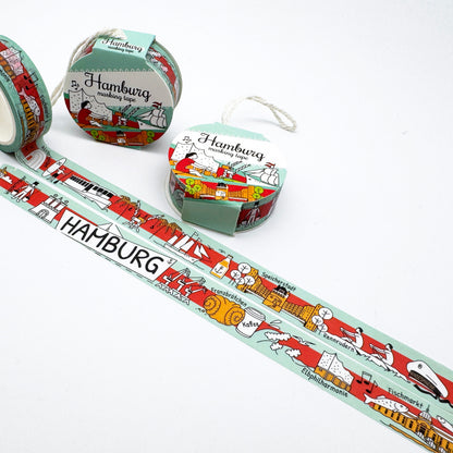 HAMBURG City Tapes - Washi Tape / Masking Tape (neue Verpackung)