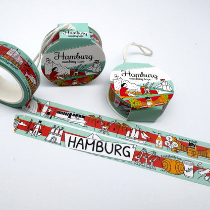 HAMBURG City Tapes - Washi Tape / Masking Tape (neue Verpackung)
