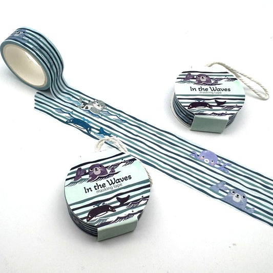 "In the Waves"  - Washi Tape/Masking Tape