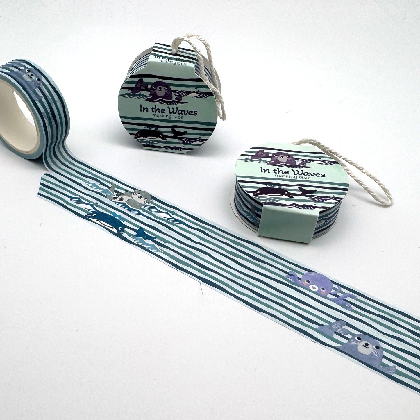 "In the Waves"  - Washi Tape/Masking Tape