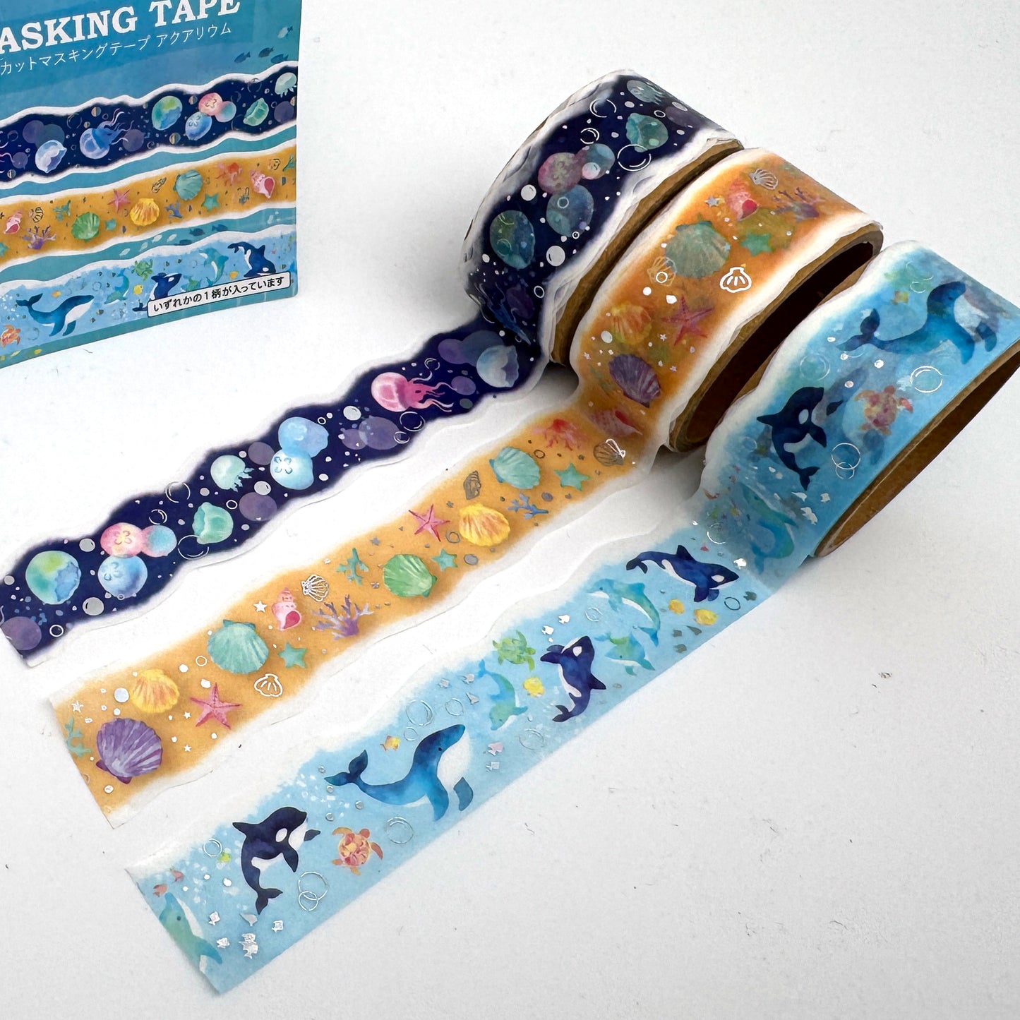 🌊 Konturgeschnittenes Washi Tape "Am Meer" – 3 maritime Designs zur Auswahl