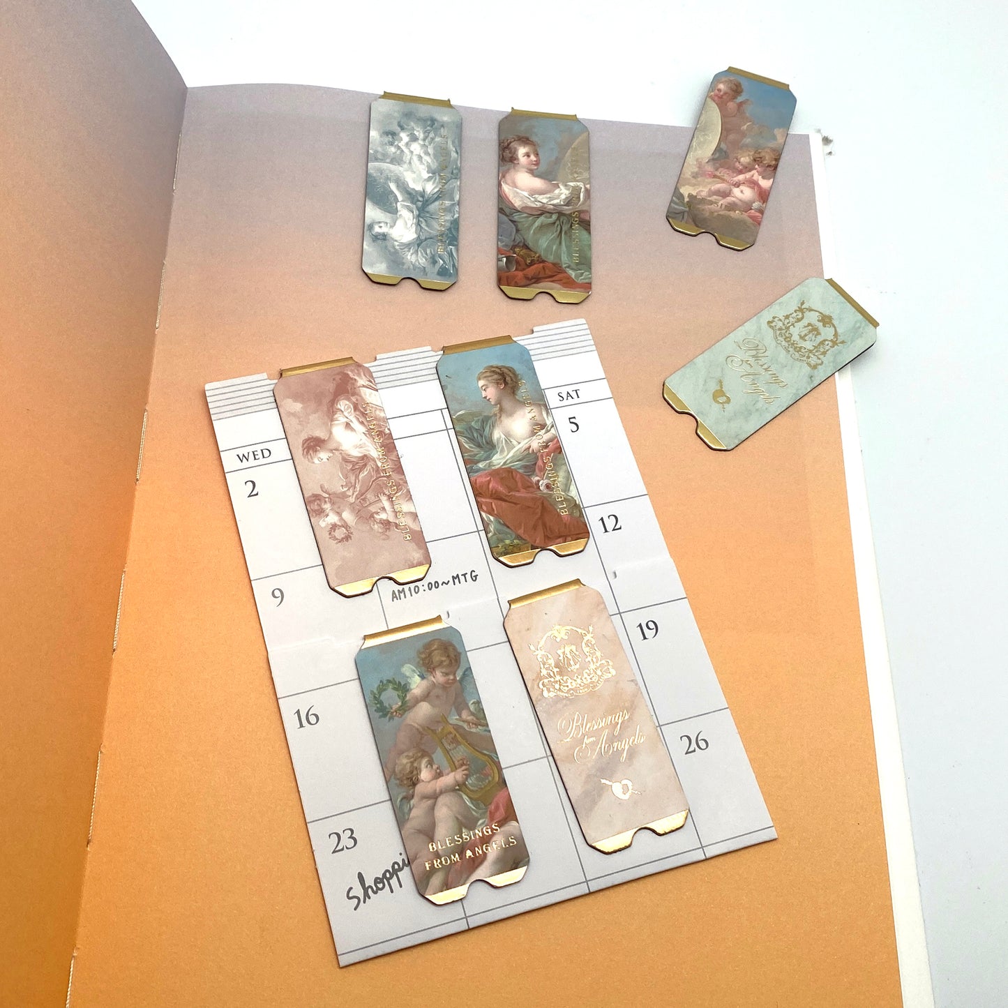 Romantic Fantasy - Magnetlesezeichen  Bookmarks  je 4 Stück