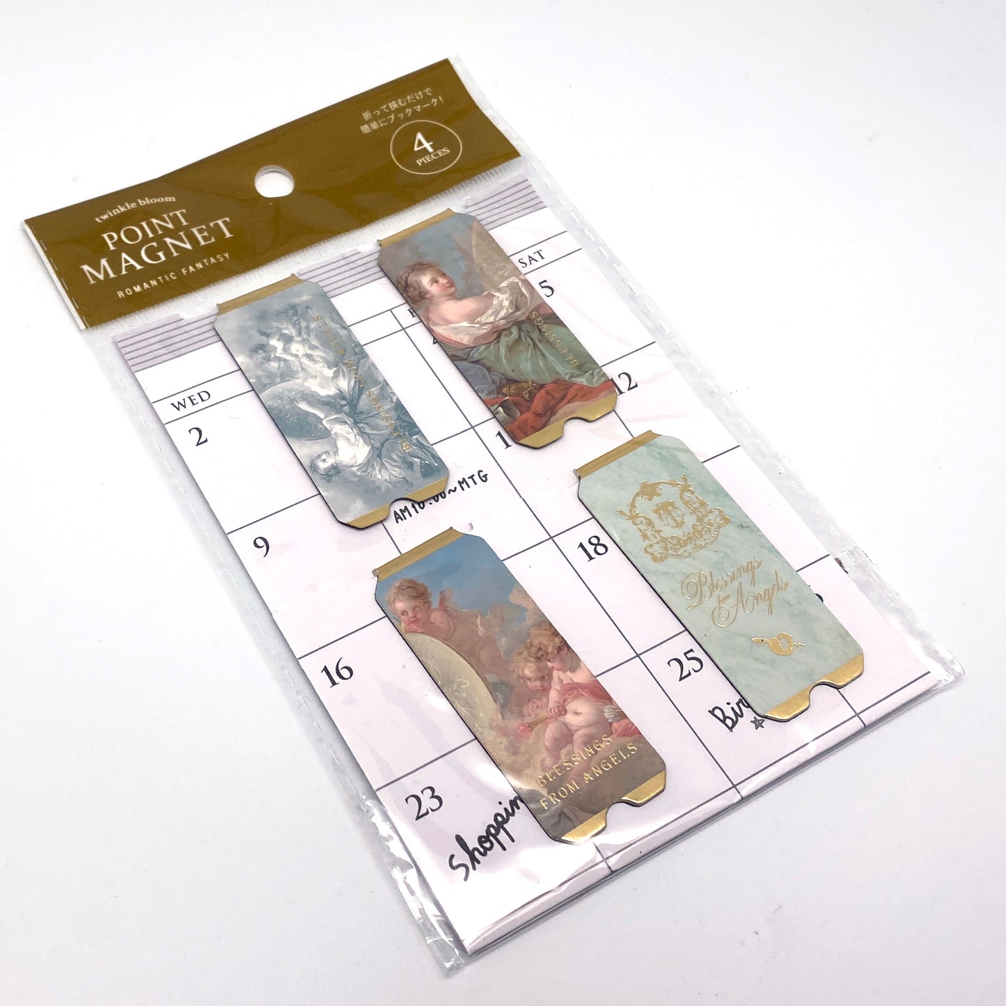 Romantic Fantasy - Magnetlesezeichen  Bookmarks  je 4 Stück